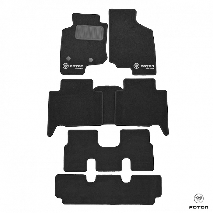 Ковры текстильные в салон Foton Sauvana 7 мест FN.TL-SV7-002 и FN.TL-SV73R-002
